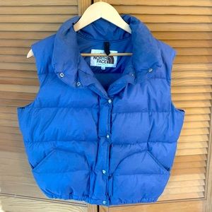 vintage 80s North Face goose down vest, women’s large
